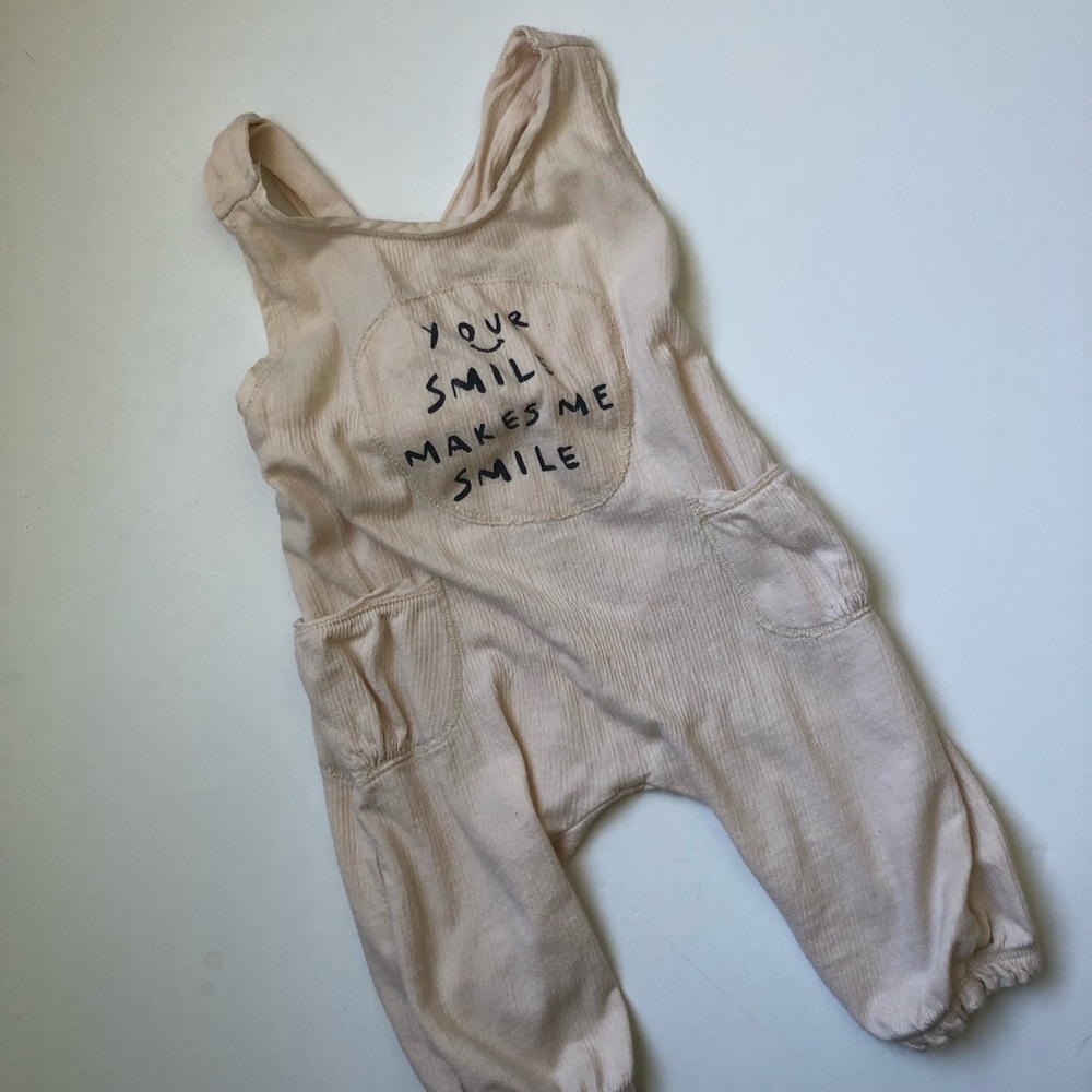 Baby Zara Your Smile Makes Me Smile baby romper jumpsuit